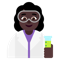 Woman Scientist- Dark Skin Tone emoji on Microsoft